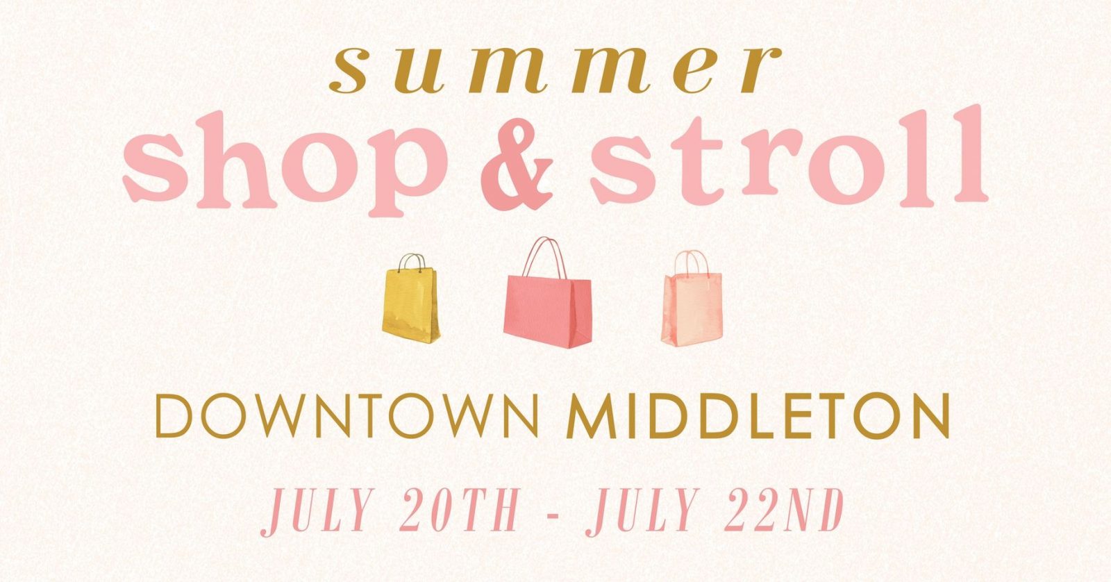 summer shop & stroll downtown midleton.